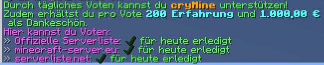/vote im Spiel